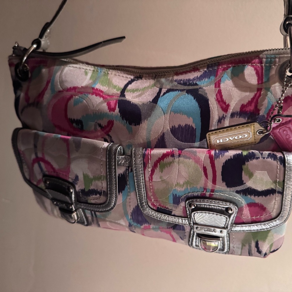 Coach Multicolor Patterned Handbag - image 8